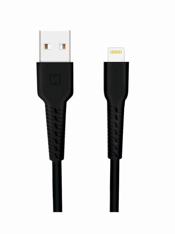 DATA CABLE SWISSTEN USB / LIGHTNING 1,0 M BLACK, WHITE